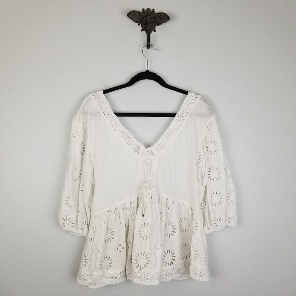 Free People | NWT Sweeter Side Eyelet Top - Picture 4 of 13